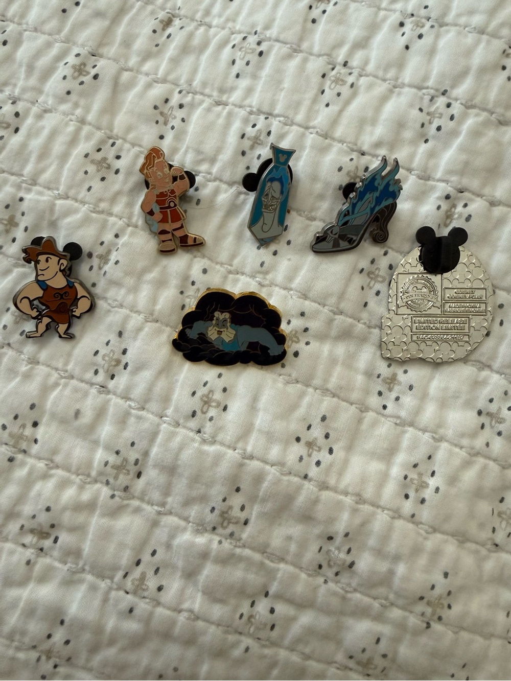 Disney Hercules Pin Lot with Mystery Pin